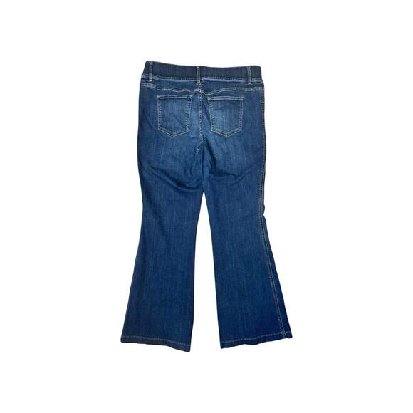 SPANX Everywear Flare Jeans Pull On High Rise Stretch Denim XL 14 Petite - Picture 4 of 7